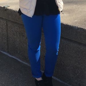 Lilly Pulitzer "worth skinny" blue dress pant